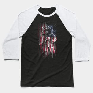 Astronaut Flag Baseball T-Shirt